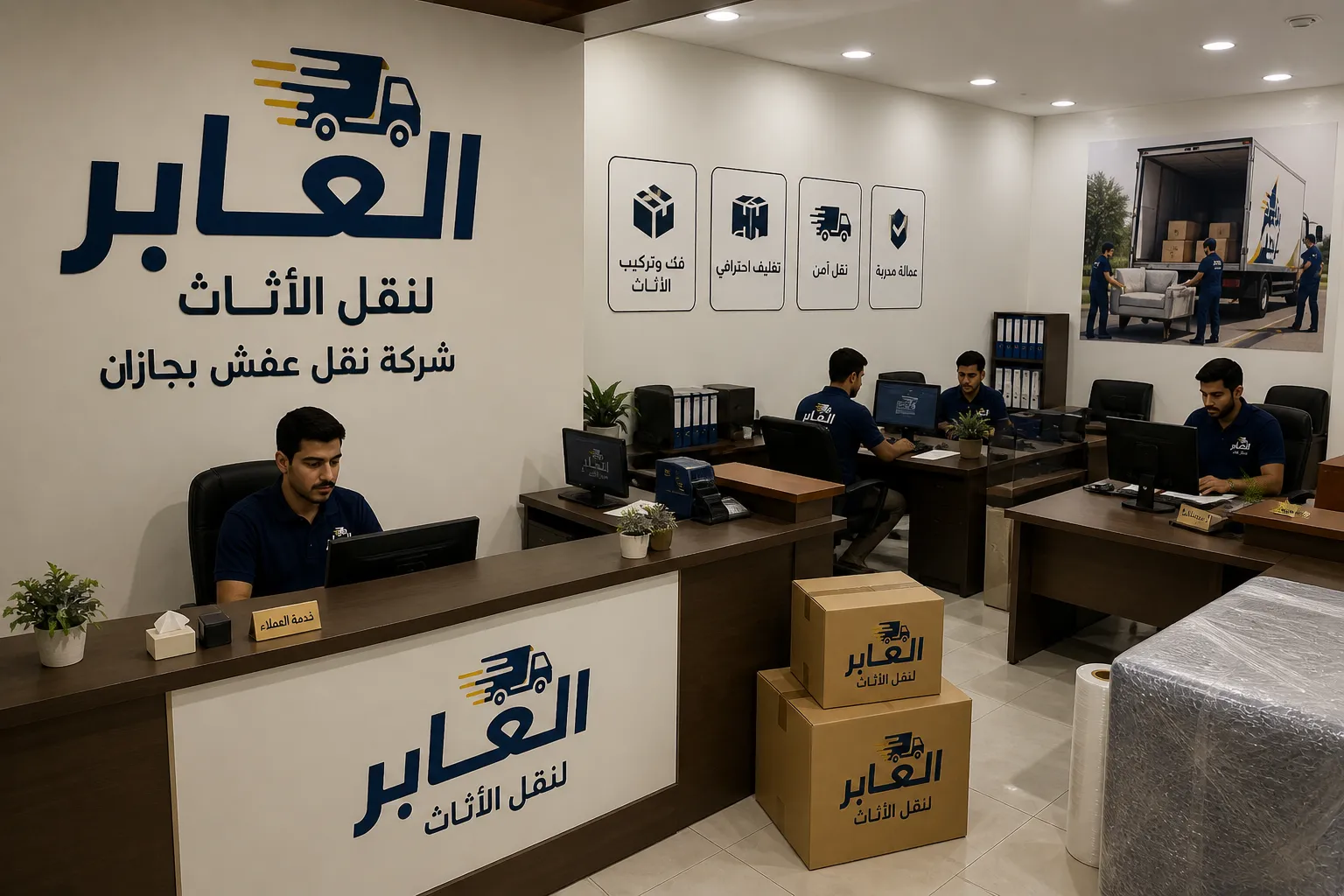 نقل عفش من جازان إلى الرياض ومدن المملكة: دليلك لشحن آمن ومضمون