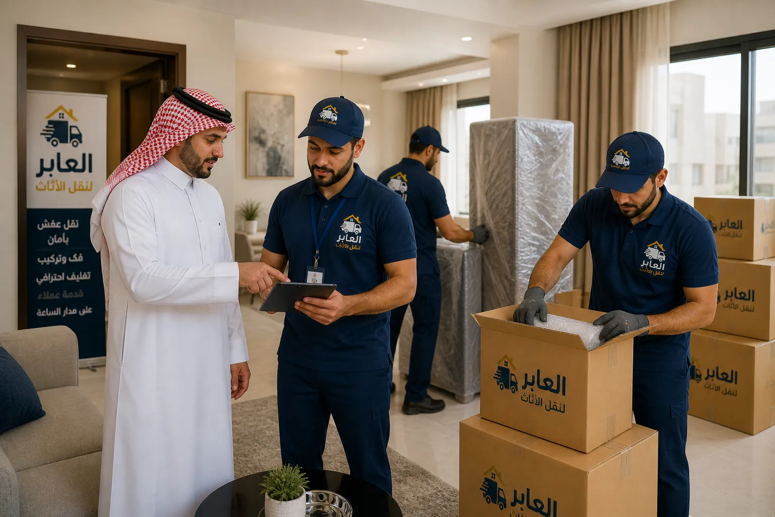 فني فك وتركيب أثاث متخصص من شركة العابر بجازان