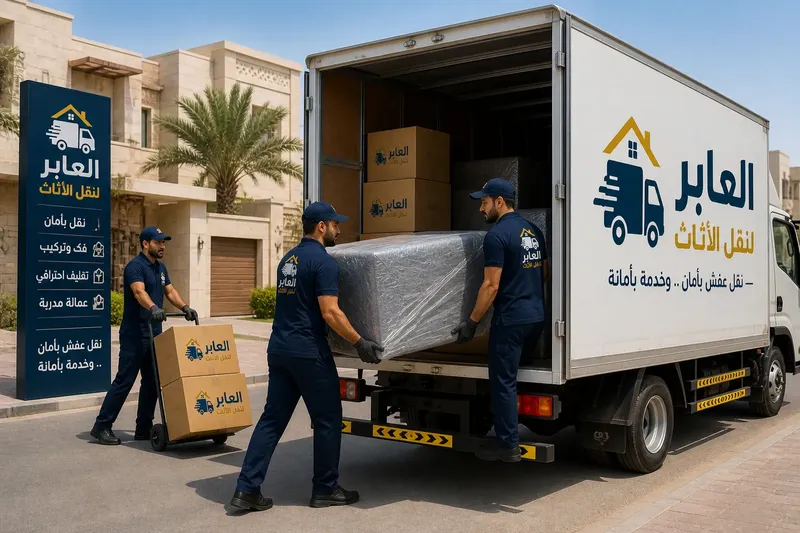 فريق نقل الأثاث الاحترافي بشركة العابر في جازان
