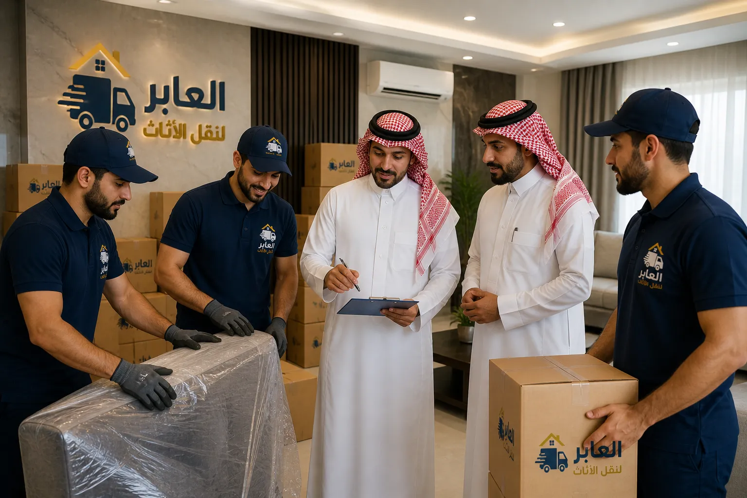 تغليف أثاث احترافي بمواد عالية الجودة – شركة العابر جازان